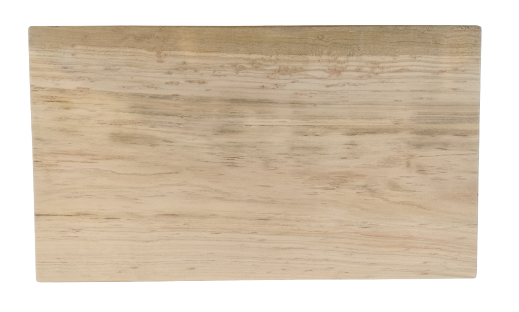 Rectangular wooden cutting board on a white background