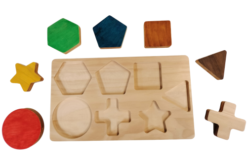 Pikler Cube + Cube Shapes Puzzle