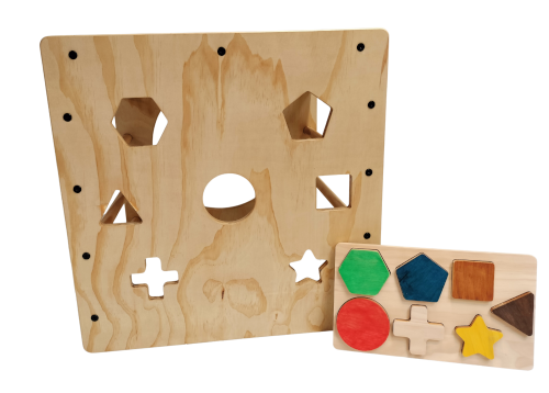 Pikler Cube + Cube Shapes Puzzle