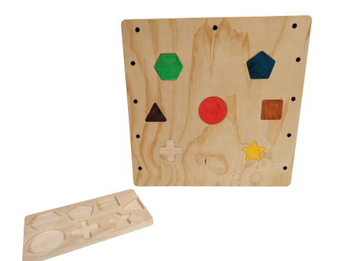 Pikler Cube + Cube Shapes Puzzle