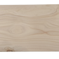 Rectangular wooden cutting board with a natural finish on a white background