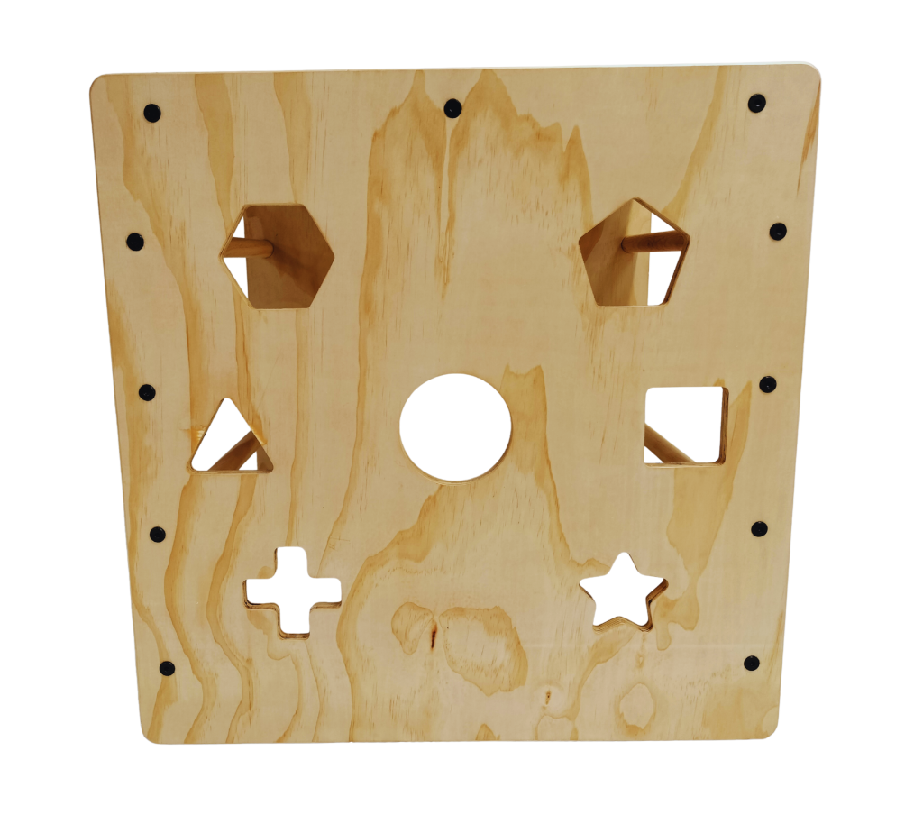 Axe & Co - Pikler Cube Puzzle Shapes Side